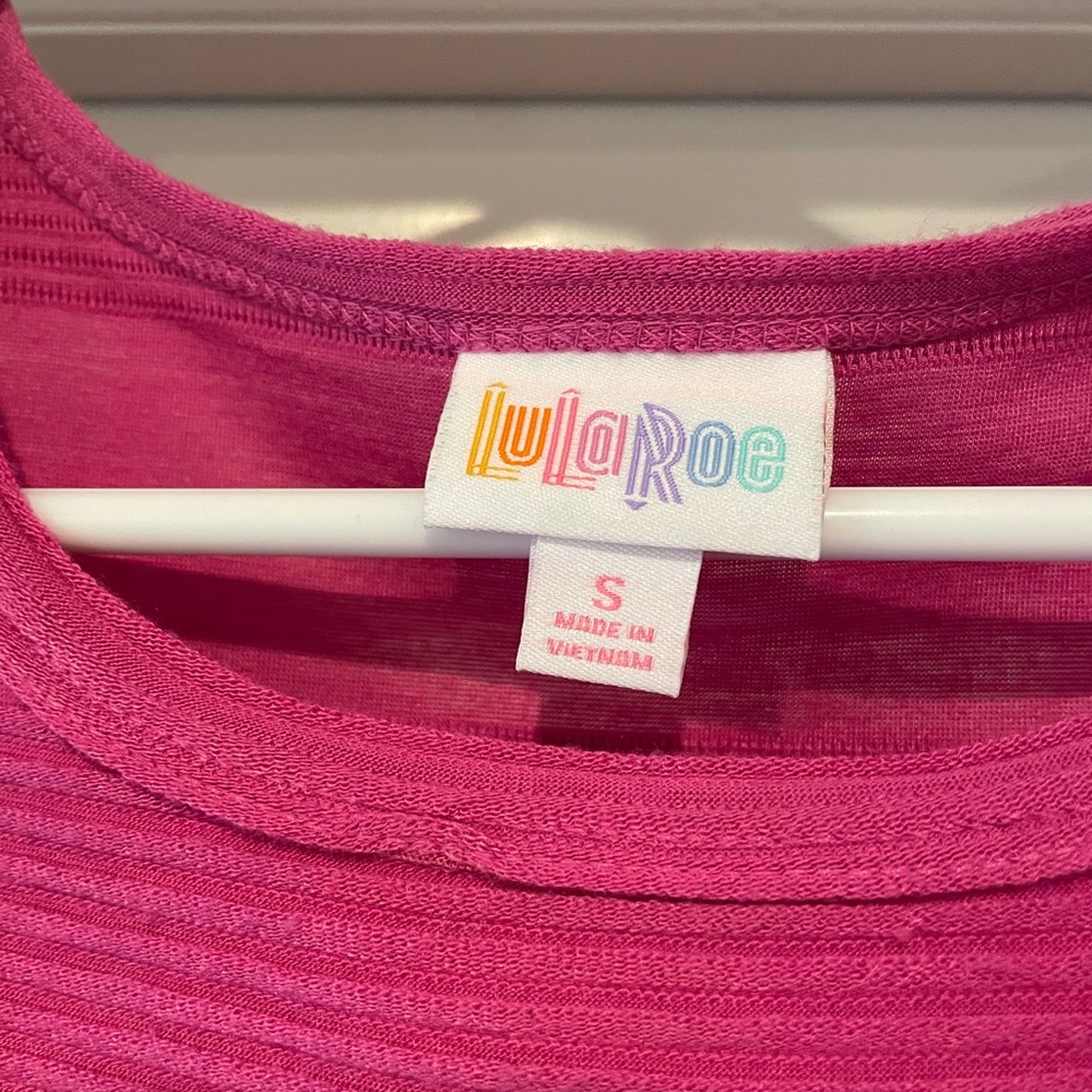 LuLaRoe Pintucked Carly, Size Small, Fuscia Pink